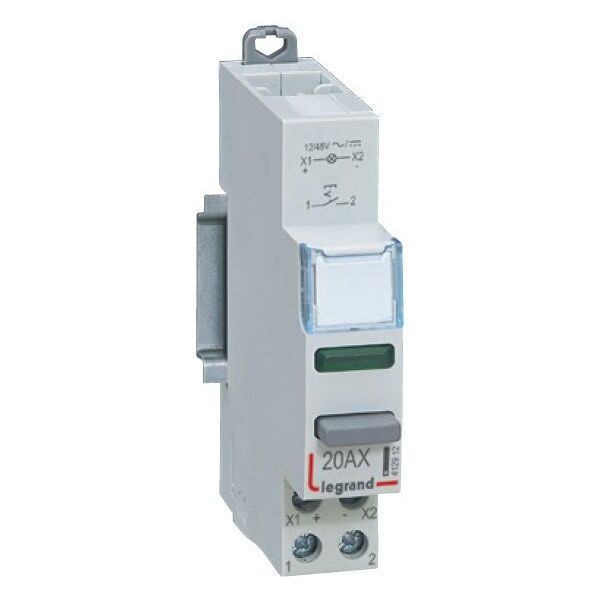Legrand Przycisk modułowy 20A 1Z z lampką LED 12/48V zieloną LP461 (412918) 3384199 3414970795250
