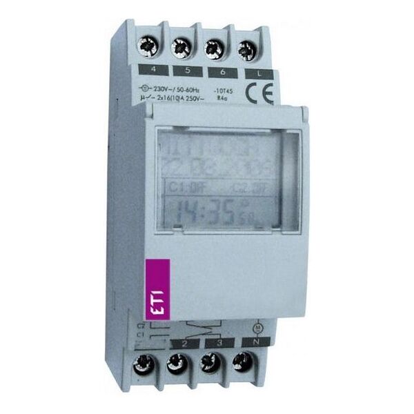 Eti-Polam Zegar sterujący astronomiczny 2 kanały 16A ASTROCLOCK-2 (002472051) 3391143 3838895717874