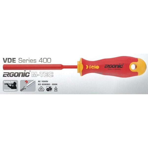 Felo Wkrętak sześciokątny M7 Ergonic 400 VDE M-Tec izolowany 1000V 110mm (41907030) 3395335 4007157602992