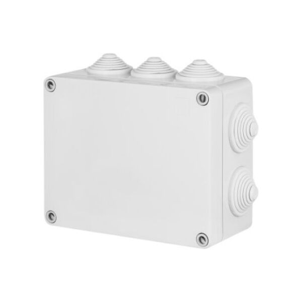 Elektro-Plast Puszka hermetyczna Industrial n/t 198 x 163 x 80mm z 10 dławnicami IP55 szara (2711-02) 3395759 5902431690803