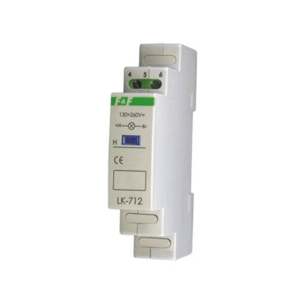 F&F Lampka modułowa 1-fazowa czerwona 30-130V AC/DC (LK-712 R 30-130V) 3396205 5908312591269