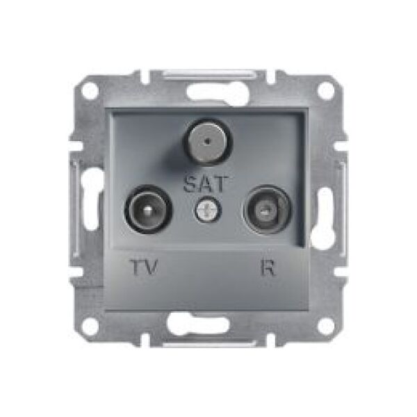 Schneider Electric Gniazdo R-TV-SAT Asfora końcowe bez ramki stal (EPH3500162) 3397152 3606480730573