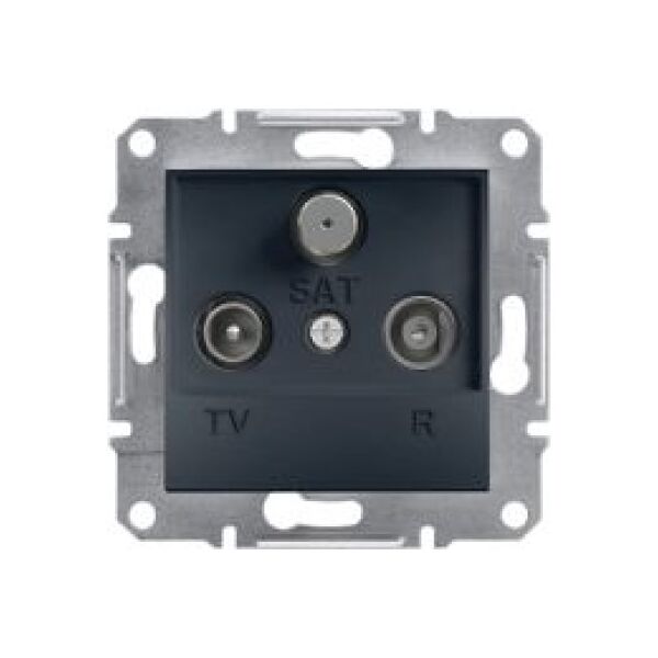 Schneider Electric Gniazdo R-TV-SAT Asfora końcowe bez ramki antracyt (EPH3500171) 3397165 3606480729706