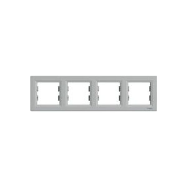 Schneider Electric Ramka 4-krotna pozioma aluminium (EPH5800461) 3397232 3606480728976