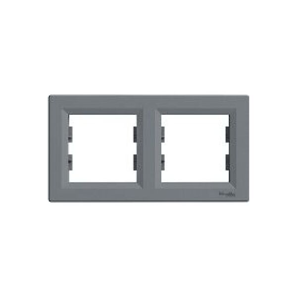 Schneider Electric Ramka 2-krotna pozioma stal (EPH5800262) 3397234 3606480730696