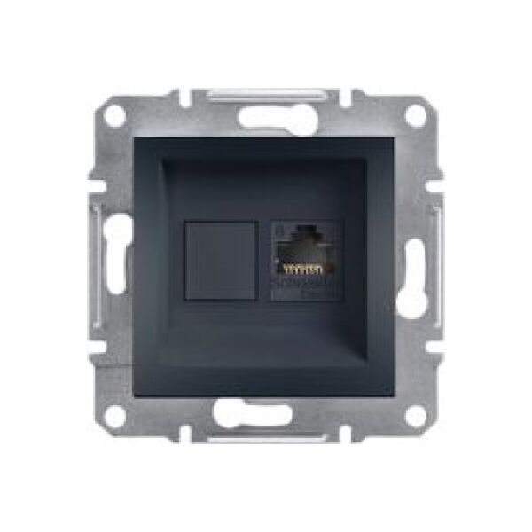 Schneider Electric Gniazdo komputerowe Asfora kat. 6 UTP bez ramki antracyt (EPH4700171) 3397325 3606480729775