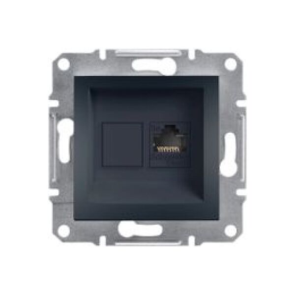Schneider Electric Gniazdo komputerowe Asfora kat. 5e UTP bez ramki antracyt (EPH4300171) 3397337 3606480729744