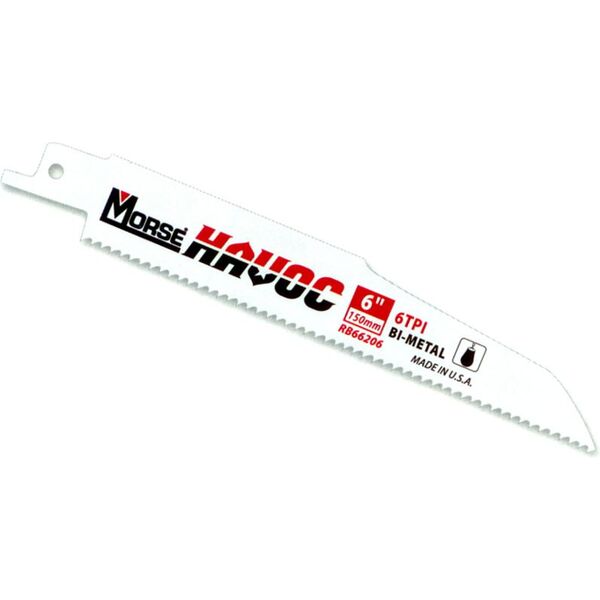 M.K. Morse Brzeszczot szablasty bimetaliczny Havoc 10TPI 150 x 22 x 1,6mm 3szt. (MORSE-PTA-RB66210T03) 3399133 50326398374