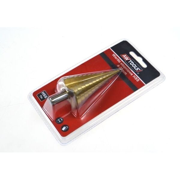 Wiertło AWTools stopniowe walcowe 4 6 10 12 14 16 8 18 20 30 32 34 22 24 28 38 26 36 39mm  (AW40996) 3404628 5902198748748