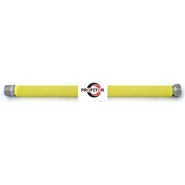 PROFITOR Przewód ze stali nierdzewnej do gazu Emipiu GW - GZ 3/4" - 3/4" 29 - 52cm (802007) 3409794 5907573471204