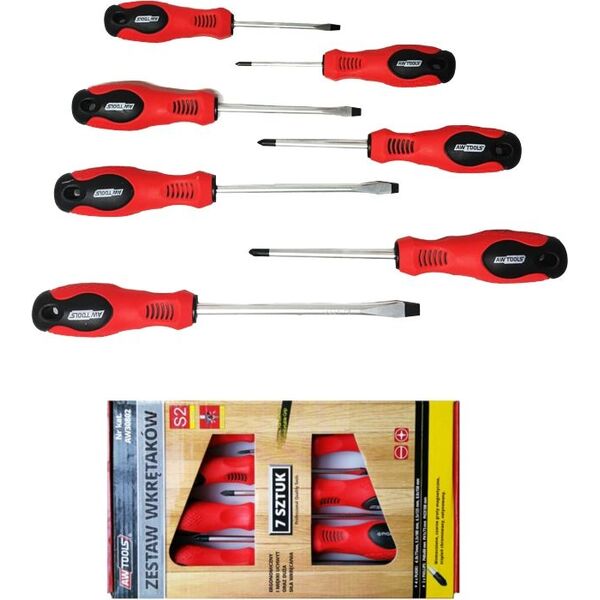 AWTools AW ZESTAW WKRĘTAKÓW S2 / 7SZT. / 3xSL / 2xPH / 2xPZ AW30802 - AW30802 3427163 5903041030720