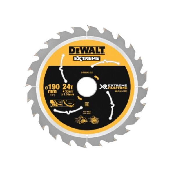 Dewalt Piła tarczowa 190x30mm - DT99562-QZ 4006100 5035048542194