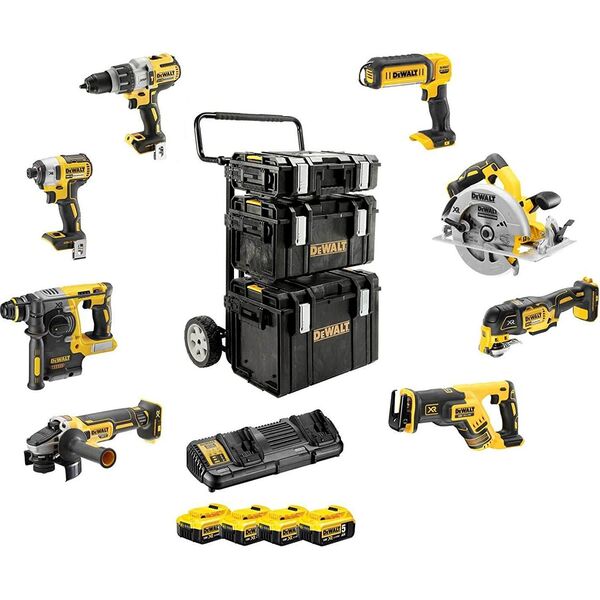 Zestaw elektronarzędzi Dewalt 13-elementowy (DCK853P4-QW) 4006605 5035048681312