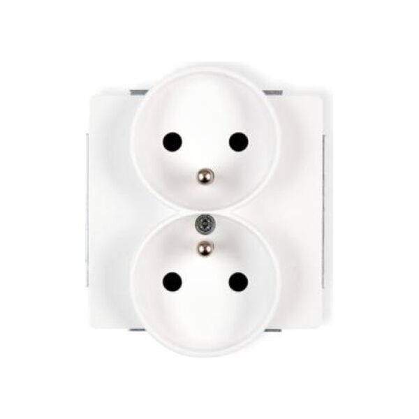 Karlik Gniazdo Deco, moduł biały 2X - DGPR-2z 4016736 5903418061920