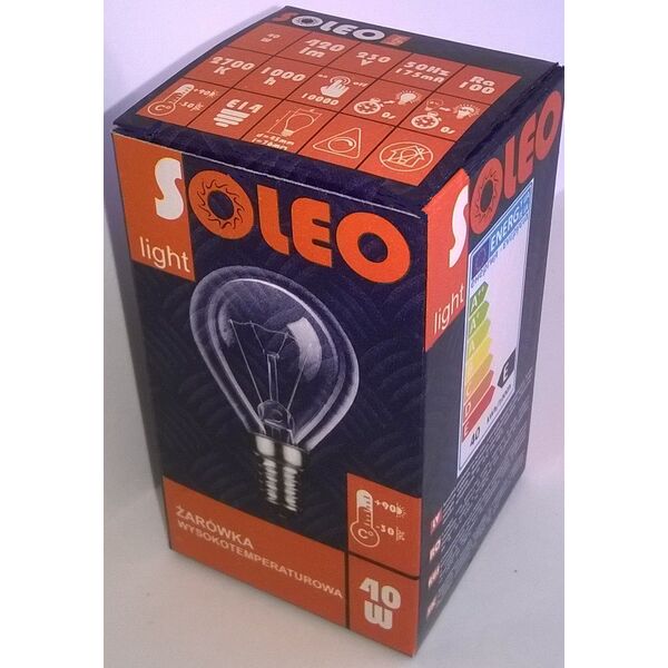 Helios Żarówka wysokotemperaturowa soleo 40W P45 E14 230V (WST-2630) 4036755 5907758829875
