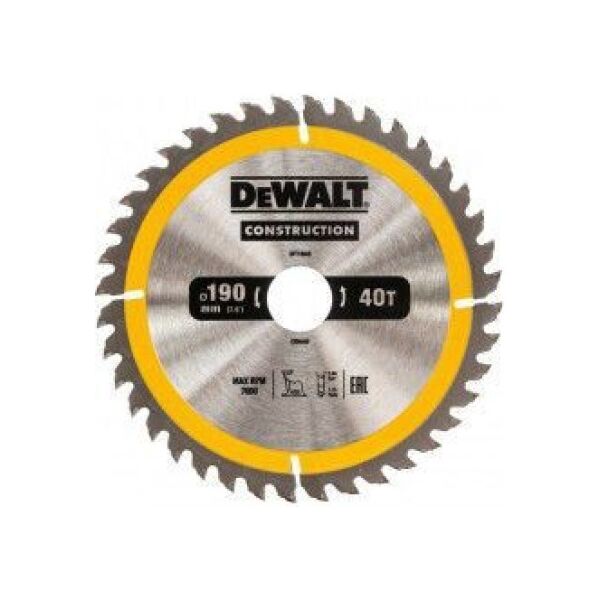 Dewalt Piła tarczowa 190x30mmx40z - DT1945-QZ 4084885 5035048095621