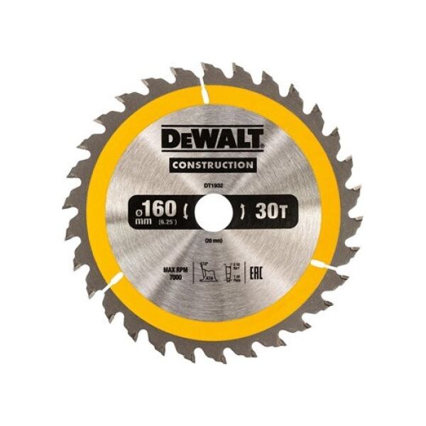Dewalt Piła tarczowa 165x20mmx18z - DT1933-QZ 4084918 5035048095508