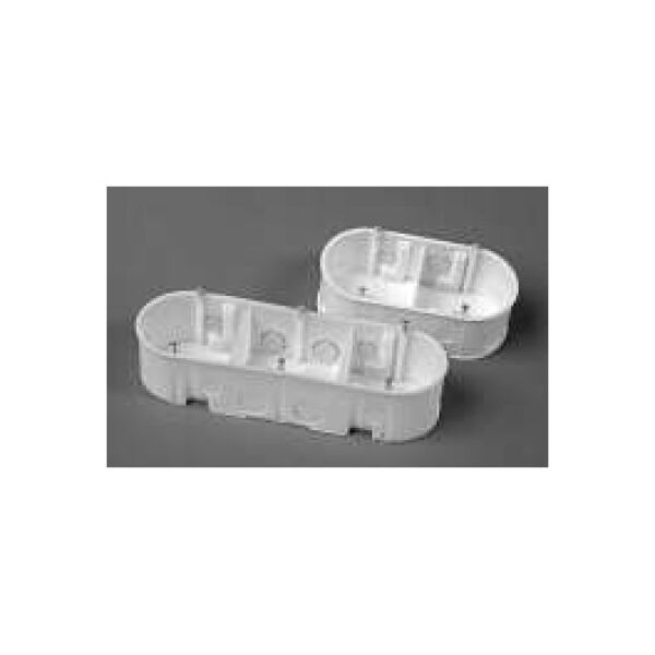 PAKPLAST Puszka podtynkowa z wkrętem 60mm (PK2X60WT) 4178461 5908257184632
