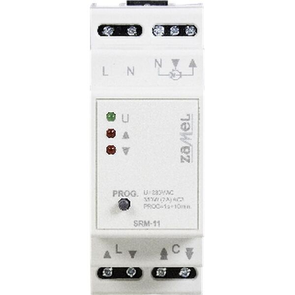 Zamel Modułowy sterownik do rolet uniwersalny 230V AC TYP SRM-11 EXT10000232 - EXT10000232 4202737 5903669139874