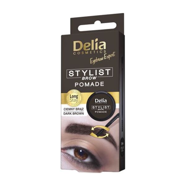 Delia Eyebrow Expert Pomada do brwi Dark brown 4563004 5901350470237