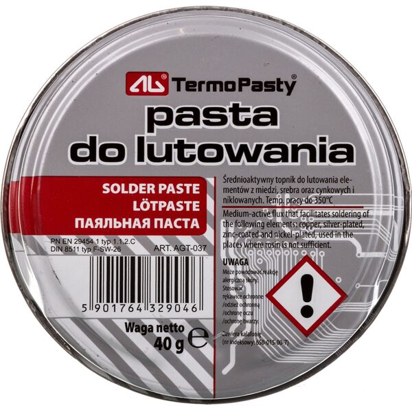 AG TermoPasty Pasta lutownicza 40g (AGT-037) 4642449 5901764329046