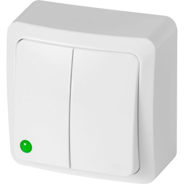 Elektro-Plast BERG Łącznik świecznikowy n/t 10AX IP20 biały (3711-00) 4642767 5902431694634