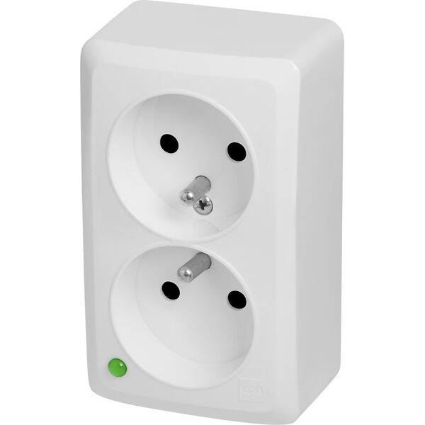 Elektro-Plast BERG Gniazdo podwójne z uziemieniem n/t 2x2P+Z 16A (3743-00) 4642771 5902431694931