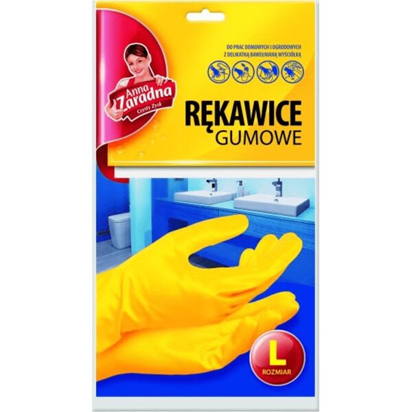 Anna Zaradna ANNA ZARADNA Rękawice gumowe L 4671236 5903936010769
