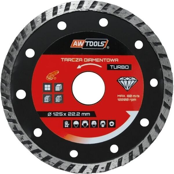 AWTools Tarcza diamentowa Turbo 115 x 22,2mm (AW47115) 4685543 5902198748465