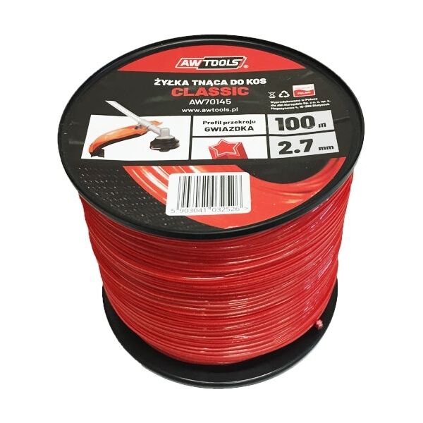 AWTools Żyłka tnąca Classic 2,4mm 15m kwadrat (AW70129) 4685579 5903041032366
