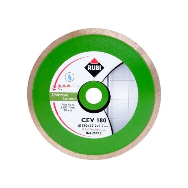 Rubi RUBI TARCZA DIAMENTOWA CEV 180 x 22,2mm PRO (RUBI25912) 4759657 8413797259124