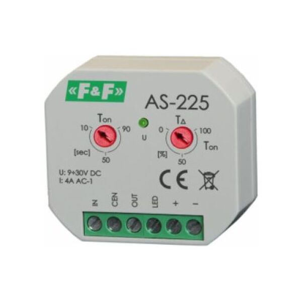 F&F Automat schodowy do puszki fi60 4A 10-90s 9-30V DC (AS-225) 5010371 5902431670171