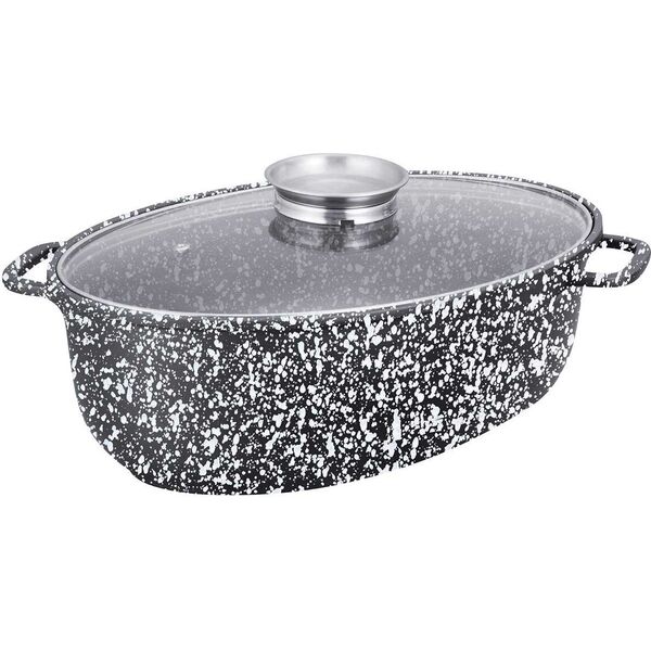 Klausberg BRYTFANNA CERAMICZNA 38cm Z POKRYWĄ KLAUSBERG KB-7366 5235028 5902666613660