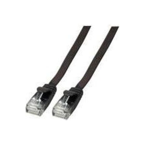 EFB Kabel płaski RJ45 U / UTP, kat.6A, PVC, 1,5 m, czarny (K8107SW.1,5) 5294390 4049759155766