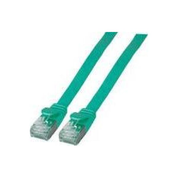 EFB Kabel płaski RJ45 U / FTP, kat. 6A, PVC, 2 m, zielony(K5545GN.2) 5294421 4049759150617