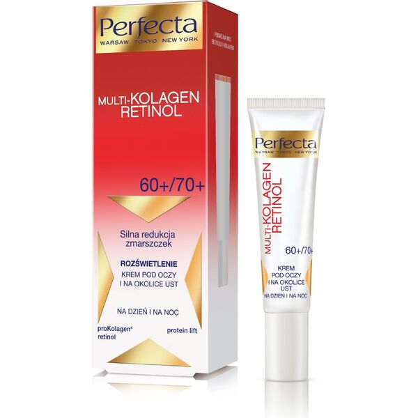Perfecta Krem pod oczy Multi-Kolagen Retinol 60+/70+ przeciwzmarszczkowy 15ml 5307573 5900525050854