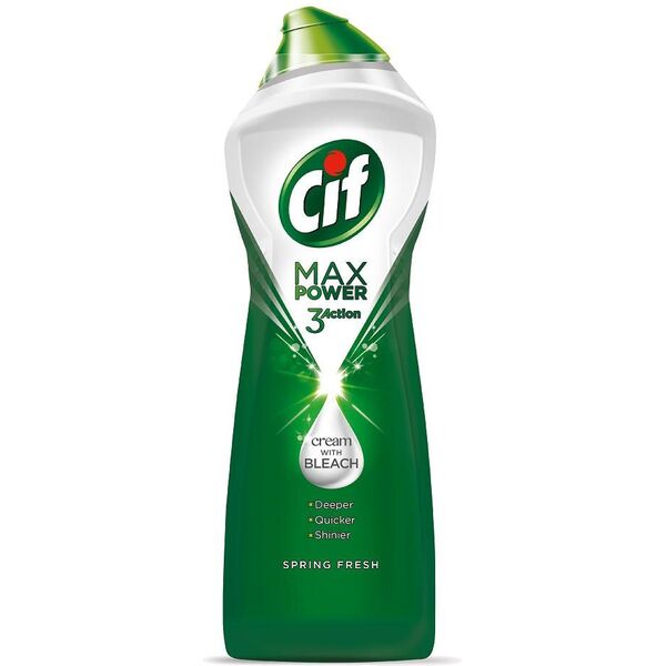 Cif CIF_Max Power 3 Action mleczko z wybielaczem do czyszczenia powierzchni Spring Fresh 1001g 5307832 8710447415993