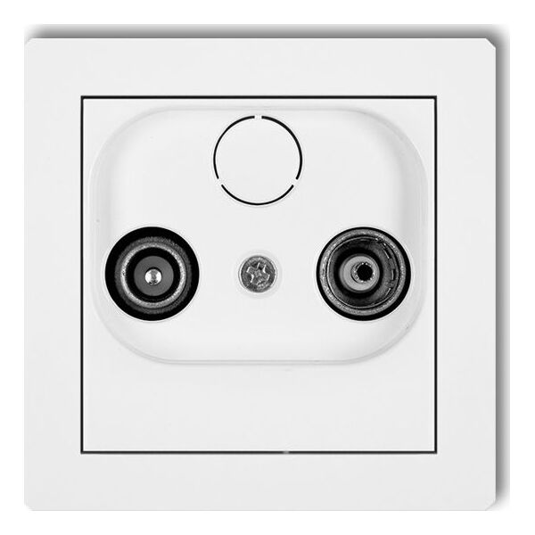 Karlik DECO Gniazdo antenowe RTV końcowe 2dB biały DG2K 5343282 5903418061982