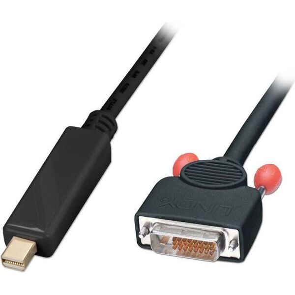 Kabel Lindy DisplayPort Mini - DVI-D 3m czarny (41697) 5352748 4002888416979