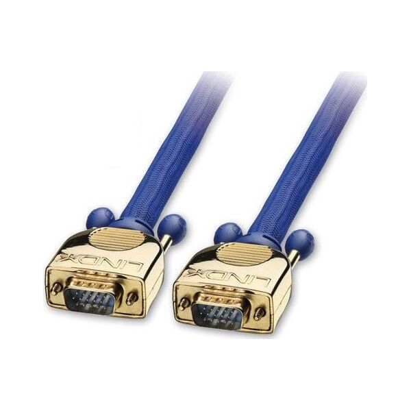 Kabel Lindy D-Sub (VGA) - D-Sub (VGA) 15m niebieski (37749) 5352761 4002888377492