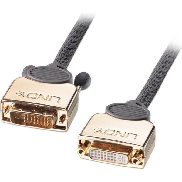 Kabel Lindy DVI-D - DVI-D 5m złoty (37152) 5352854 4002888371520