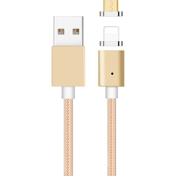 Kabel USB Libox USB-A - Lightning 1 m Złoty (LB0113) 5653107 5902689074967