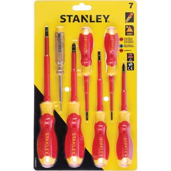 Stanley Zestaw wkrętaków izolowanych 7szt VDE +tester (STHT60031-0) 5770500 3253560600310