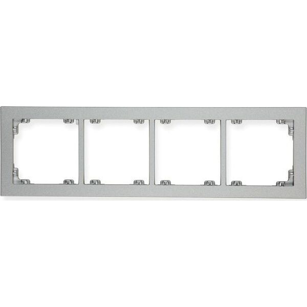 Karlik DECO Ramka poczwórna srebrny metalik 7DR-4 5774838 5903418063337
