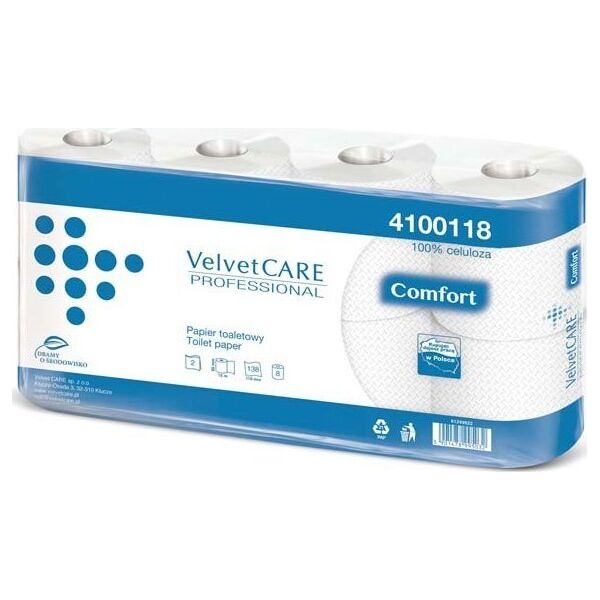 Velvet Papier toaletowy Comfort 2w 15m 8szt. 5955295 5901478995032