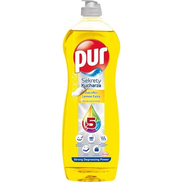 Pur Pur Płyn Do Mycia Naczyń 750ml Soda Effect Lemon Extra 6011695 9000101357509
