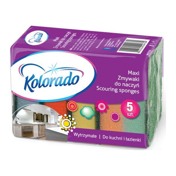 Kolorado Gąbki do naczyń Maxi 5szt. 6014234 5902506000780