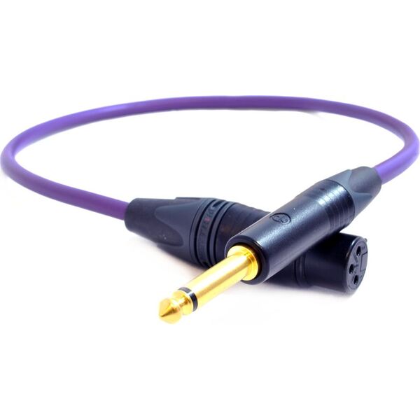 Kabel Melodika Jack 6.3mm - XLR 20m fioletowy 6030784 5907609001436