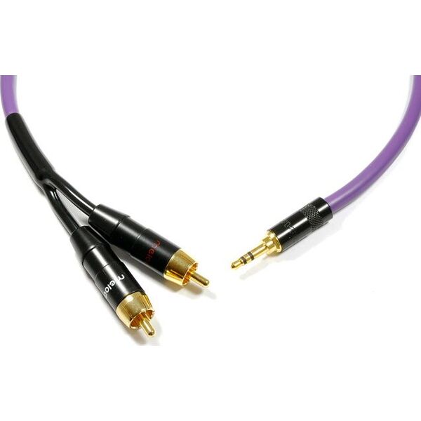 Kabel Melodika Jack 3.5mm - RCA (Cinch) x2 7m fioletowy 6030792 5907609001832