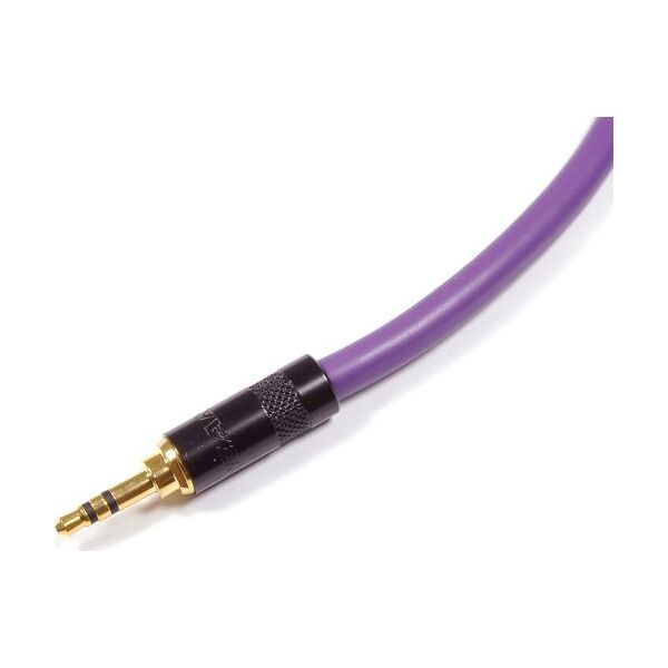 Kabel Melodika Jack 3.5mm - Jack 3.5mm 0.5m fioletowy 6030820 5907609003232